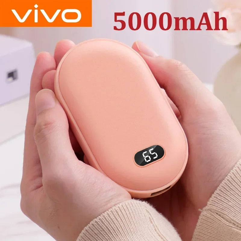 Hand Warmer Rechargeable 10000mAh - 2-in-1 Portable Charger Power Bank | VIVO