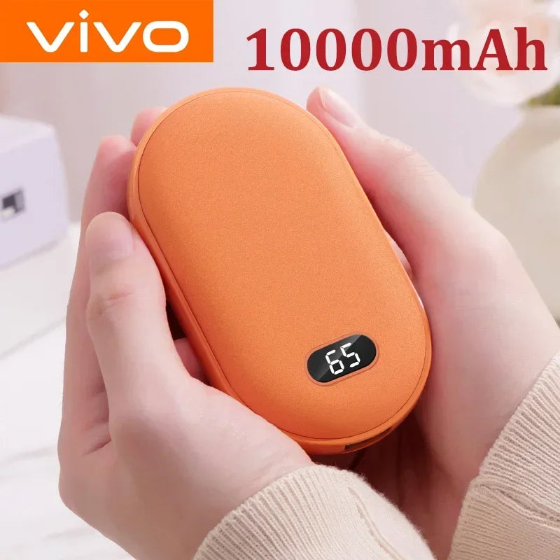 Hand Warmer Rechargeable 10000mAh - 2-in-1 Portable Charger Power Bank | VIVO