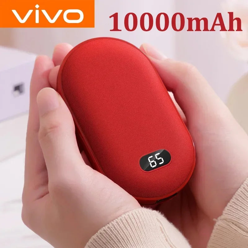 Hand Warmer Rechargeable 10000mAh - 2-in-1 Portable Charger Power Bank | VIVO