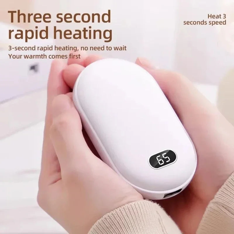 Hand Warmer Rechargeable 10000mAh - 2-in-1 Portable Charger Power Bank | VIVO