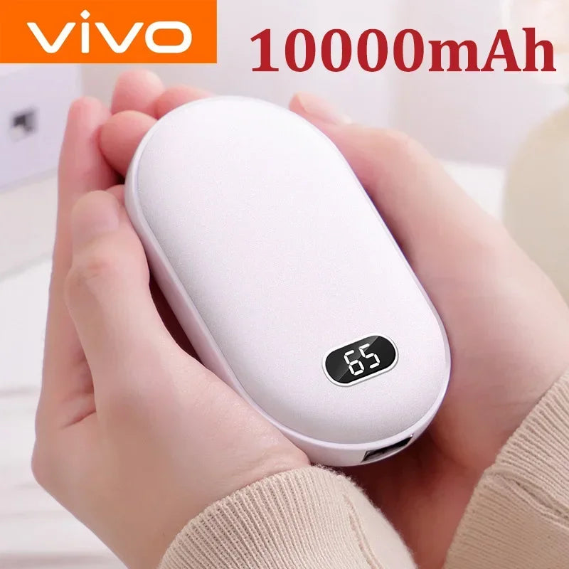 Hand Warmer Rechargeable 10000mAh - 2-in-1 Portable Charger Power Bank | VIVO