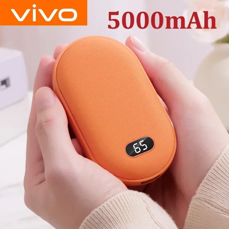 Hand Warmer Rechargeable 10000mAh - 2-in-1 Portable Charger Power Bank | VIVO