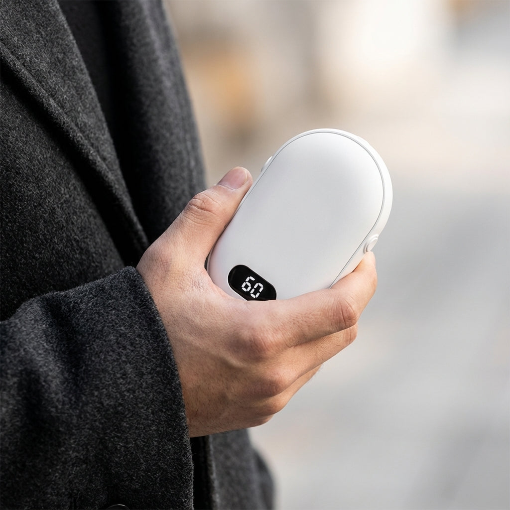 Hand Warmer Rechargeable 10000mAh - 2-in-1 Portable Charger Power Bank | VIVO